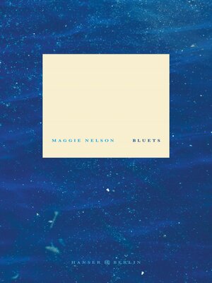cover image of Bluets